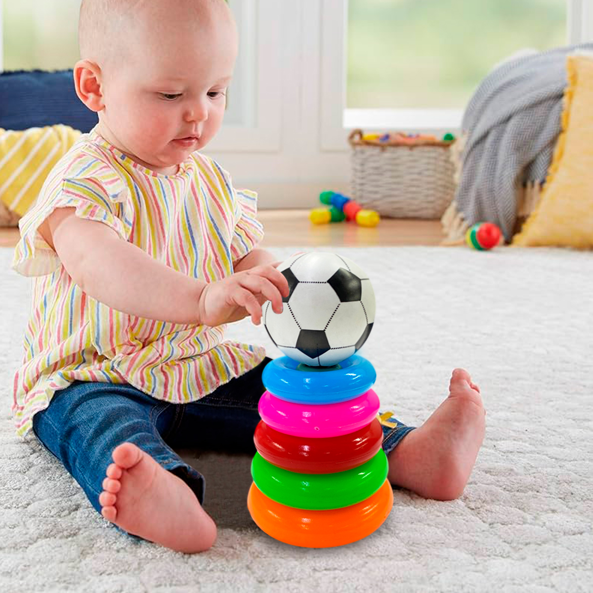 Miniatura 6 de Juguete Para Bebes Apilable Piramide 716